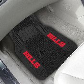 Buffalo Bills 2 Piece Deluxe Car Mat Set - Wordmark, 17898