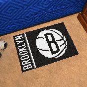 Brooklyn Nets Starter Mat Accent Rug - 19in. x 30in. - B Basketball Partial Logo & Wordmark, 17919