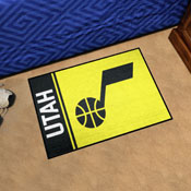 Utah Jazz Starter Mat Accent Rug - 19in. x 30in. - Music Note Primary Logo - Yellow - Starter Mat - Uniform, 17931