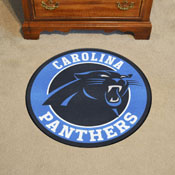 Carolina Panthers Roundel Rug - 27in. Diameter - Panther Head Primary Logo, 17953