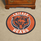 Chicago Bears Roundel Rug - 27in. Diameter - Bear Head Primary Logo, 17954