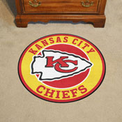 Kansas City Chiefs Roundel Rug - 27in. Diameter - KC Arrow Primary Logo, 17963