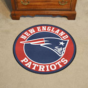 New England Patriots Roundel Rug - 27in. Diameter - Patriot Head Primary Logo, 17966