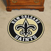 New Orleans Saints Roundel Rug - 27in. Diameter - Fleur-de-lis Primary Logo, 17967