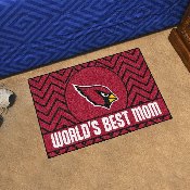 Arizona Cardinals World's Best Mom Starter Mat Accent Rug - 19in. x 30in., 18016