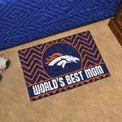 Denver Broncos World's Best Mom Starter Mat Accent Rug - 19in. x 30in., 18025
