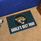 Jacksonville Jaguars World's Best Mom Starter Mat Accent Rug - 19in. x 30in., 18030