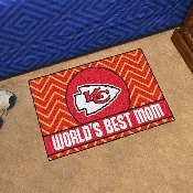 Kansas City Chiefs World's Best Mom Starter Mat Accent Rug - 19in. x 30in., 18031