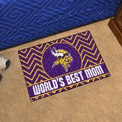 Minnesota Vikings World's Best Mom Starter Mat Accent Rug - 19in. x 30in., 18033