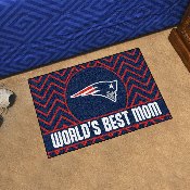 New England Patriots World's Best Mom Starter Mat Accent Rug - 19in. x 30in., 18034