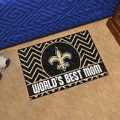 New Orleans Saints World's Best Mom Starter Mat Accent Rug - 19in. x 30in., 18035