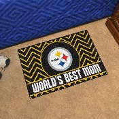 NFL - Pittsburgh Steelers Starter Mat - World's Best Mom 19"x30", 18040