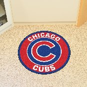 Chicago Cubs Roundel Rug - 27in. Diameter - Circular Cubs Primary Logo, 18130