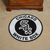 Chicago White Sox Roundel Rug - 27in. Diameter - Sox Primary Cap Logo & Wordmark, 18131