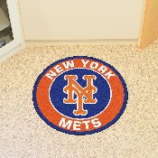 New York Mets Roundel Rug - 27in. Diameter - NY Cap Logo, 18143