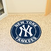 New York Yankees Roundel Rug - 27in. Diameter - NY Cap Logo, 18144