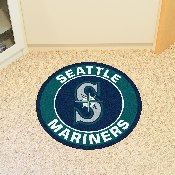 Seattle Mariners Roundel Rug - 27in. Diameter - S Cap Logo, 18150