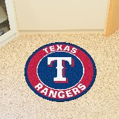 Texas Rangers Roundel Rug - 27in. Diameter - T Cap Logo, 18153