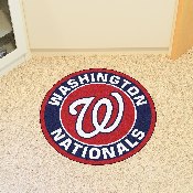 Washington Nationals Roundel Rug - 27in. Diameter - W Cap Logo, 18155