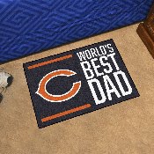 Chicago Bears Starter Mat Accent Rug - 19in. x 30in. World's Best Dad Starter Mat, 18162