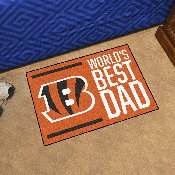 Cincinnati Bengals Starter Mat Accent Rug - 19in. x 30in. World's Best Dad Starter Mat, 18163