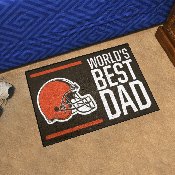 NFL - Cleveland Browns Starter Mat - World's Best Dad 19"x30", 18164