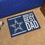 Dallas Cowboys Starter Mat Accent Rug - 19in. x 30in. World's Best Dad Starter Mat, 18165