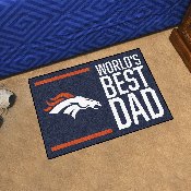 Denver Broncos Starter Mat Accent Rug - 19in. x 30in. World's Best Dad Starter Mat, 18166