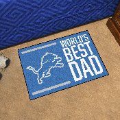 Detroit Lions Starter Mat Accent Rug - 19in. x 30in. World's Best Dad Starter Mat, 18167