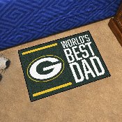 Green Bay Packers Starter Mat Accent Rug - 19in. x 30in. World's Best Dad Starter Mat, 18168