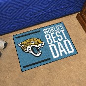 Jacksonville Jaguars Starter Mat Accent Rug - 19in. x 30in. World's Best Dad Starter Mat, 18171