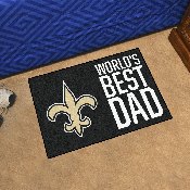 New Orleans Saints Starter Mat Accent Rug - 19in. x 30in. World's Best Dad Starter Mat, 18176