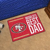NFL - Pittsburgh Steelers Starter Mat - World's Best Dad 19"x30", 18183