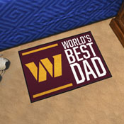Washington Commanders Starter Mat Accent Rug - 19in. x 30in. World's Best Dad Starter Mat, 18188