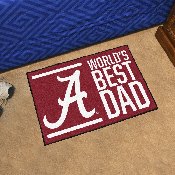 University of Alabama Starter Mat - World's Best Dad 19"x30", 18189