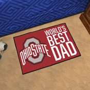 Ohio State Buckeyes Starter Mat Accent Rug - 19in. x 30in. World's Best Dad Starter Mat, 18190