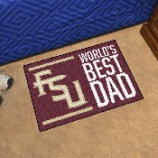 Florida State Seminoles Starter Mat Accent Rug - 19in. x 30in. World's Best Dad Starter Mat, 18201