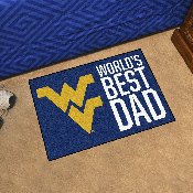 West Virginia University Starter Mat - World's Best Dad 19