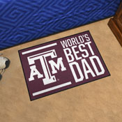 Texas A&M Aggies Starter Mat Accent Rug - 19in. x 30in. World's Best Dad Starter Mat, 18216