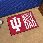 Indiana Hooisers Starter Mat Accent Rug - 19in. x 30in. World's Best Dad Starter Mat, 18225