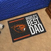 Oregon State Beavers Starter Mat Accent Rug - 19in. x 30in. World's Best Dad Starter Mat, 18227