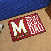 University of Maryland Starter Mat - World's Best Dad 19"x30", 18232
