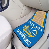 Golden State Warriors 2015 NBA Champions Front Carpet Car Mat Set - 2 Pieces, 18265