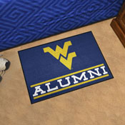 West Virginia Mountaineers Starter Mat Accent Rug - 19in. x 30in. Alumni Starter Mat, 18344