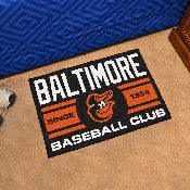 Baltimore Orioles Starter Mat Accent Rug - 19in. x 30in., Uniform Design, 18461
