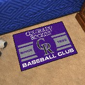 Colorado Rockies Starter Mat Accent Rug - 19in. x 30in., Uniform Design, 18467