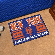 New York Mets Starter Mat Accent Rug - 19in. x 30in., Uniform Design, 18476