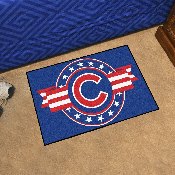Chicago Cubs Starter Mat Accent Rug - 19in. x 30in. Patriotic Starter Mat, 18532