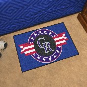 Colorado Rockies Starter Mat Accent Rug - 19in. x 30in. Patriotic Starter Mat, 18536