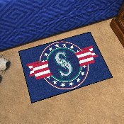 Seattle Mariners Starter Mat Accent Rug - 19in. x 30in. Patriotic Starter Mat, 18552